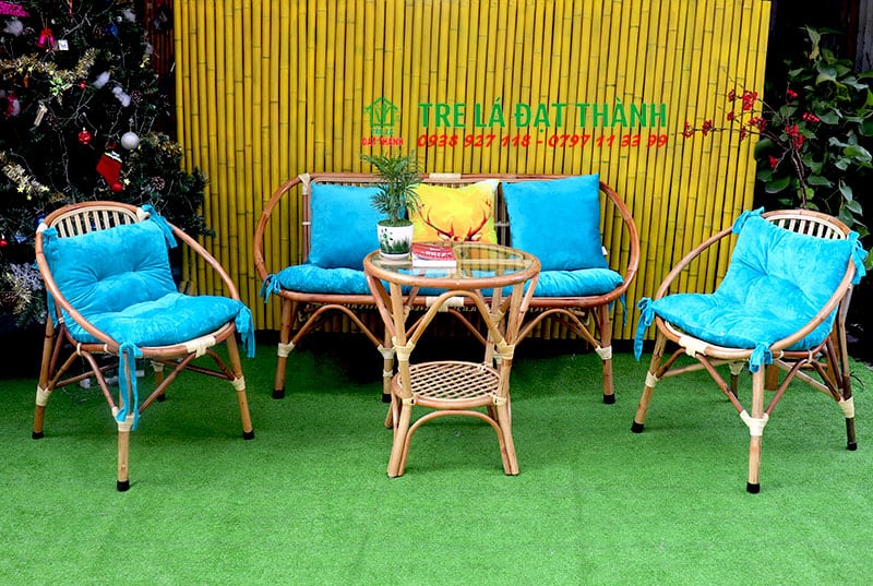 Bàn Ghế Mây Phòng Khách - BGMPK023